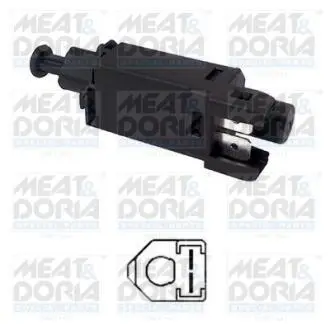MEATDORIA VW вмикач STOP-сигналів (під педаль) Audi A3,Skoda Octavia,Golf II,III,IV,Passat,Polo,T4,T5 MEAT & DORIA 35008