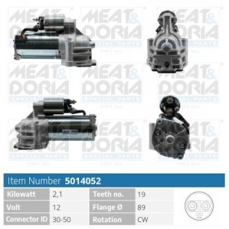 MEATDORIA FORD стартер Mondeo,Transit 00- MEAT & DORIA 5014052