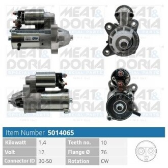 MEATDORIA FORD стартер Transit Connect 02- MEAT & DORIA 5014065