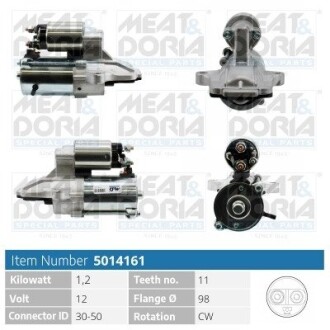 MEATDORIA FORD Стартер C-MAX (DM2) 2.0 07- MEAT & DORIA 5014161