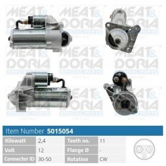 MEATDORIA RENAULT Стартер LAGUNA I 1.9 dCi (B56W) 99-01, OPEL, NISSAN, SUZUKI MEAT & DORIA 5015054