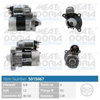 MEATDORIA стартер CITROEN BERLINGO (MF), C2,C3,C4 MEAT & DORIA 5015067