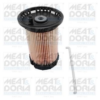 MEATDORIA VW Топливный фильтр VW GROUPE A3,Q3,LEON III,OCTAVIA III, GOLF VII (5G1/BA5),JETTA IV(162),PASSAT (3G2/5),TIGUANII (AD1) 1.6-2.0TDI 2012- MEAT & DORIA 5096