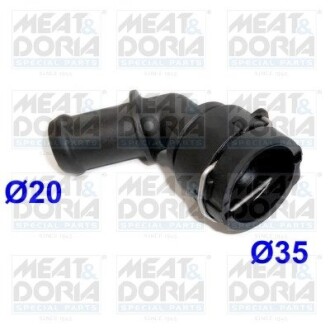 MEATDORIA VW фланець охолоджуючої рідини Golf,Audi A3,Passat MEAT & DORIA 93240