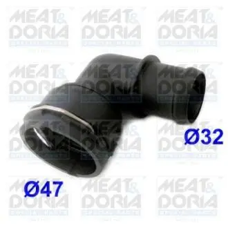 MEATDORIA SEAT Трубка охолод. рідини IBIZA III 1.9 TDI Cupra R 04-08 MEAT & DORIA 93507