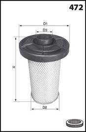 Фільтр повітря (аналогwa6036/lx576) MECAFILTER EL2213
