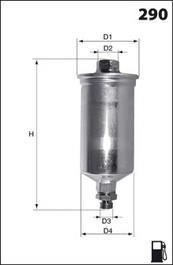 Фільтр палива (аналог/kl21) MECAFILTER ELE6096 (фото 1)