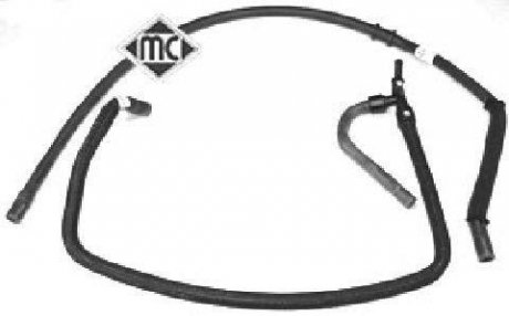 Патрубок радиатора citroen xantia 1.9d (94-) Metalcaucho 08648 (фото 1)