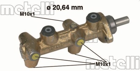 Головний гальмівний циліндр Metelli 050040