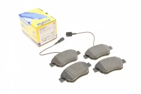 Передние тормозные колодки Citroen Nemo 10-/Peugeot Bipper/Fiat 500/500C 08-/Punto 12- (+датчики) Metelli 22-0321-3