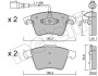 Передні гальмівні колодки VW Touareg 02-10 (+датчики) Metelli 22-0552-2 (фото 1)