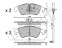 Колодки гальмівні (передні) Audi A6/A7/Q5 08-(з датчиком) Metelli 22-0775-4K (фото 1)