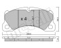 Тормозные колодки передние Porsche Cayenne/Panamera/Macan/VW Touareg 09- Metelli 22-0957-3 (фото 1)