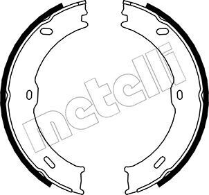 Гальмівні колодки ручного гальма Metelli 530246