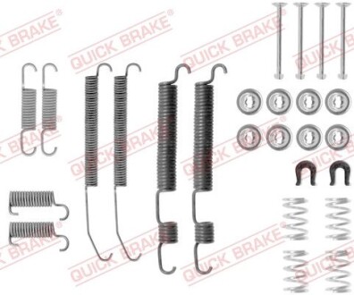 QUICK BRAKE Комплект пружинок колодок ручного гальма METZGER 105-0762