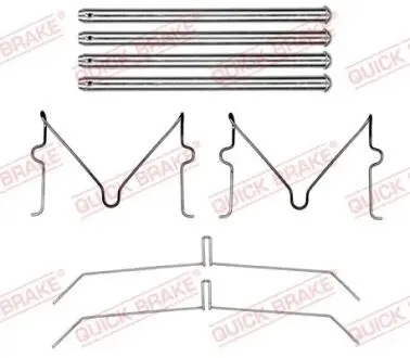 Планка супорта (переднього) прижимна (к-кт) Lexus GX/Toyota Land Cruiser 09- METZGER 109-0199