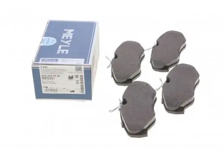Тормозные колодки дисковые MEYLE 025 230 9918