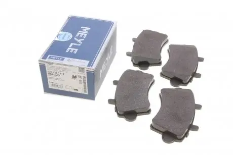 Тормозные колодки дисковые MEYLE 025 236 1318