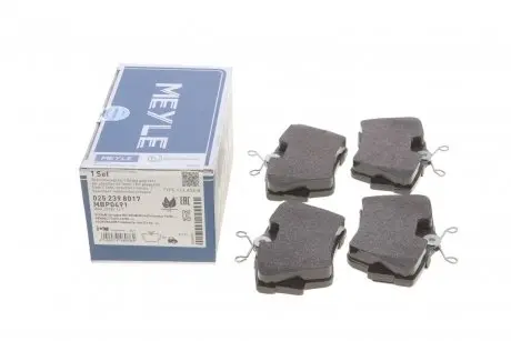 Тормозные колодки дисковые задние opel vivaro MEYLE 025 239 8017
