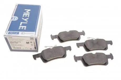 Тормозные колодки задние Peugeot 308 14- MEYLE 025 258 4116