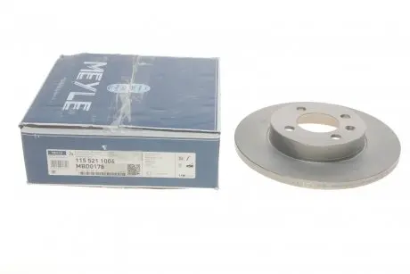Диск тормозной передний MEYLE 115 521 1004