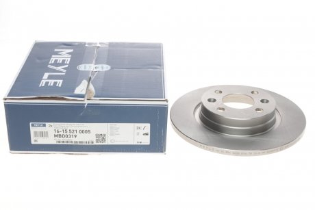 Тормозной диск передний MEYLE 16-15 521 0005 (фото 1)