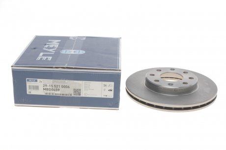 Тормозной диск вентилируемый передний MEYLE 29-15 521 0006