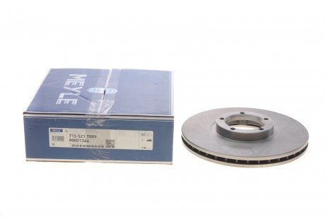 Тормозной диск передний вентилируемый MEYLE 715 521 7009
