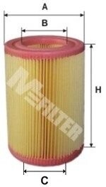 Фильтр воздушный Smart Cabrio/Fortwo 00-07 MFILTER A 8025