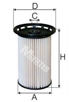 Фільтр паливний (змінний елемент) MFILTER DE3138