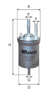 Фільтр паливний MFILTER DF3528