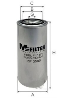 Фільтр паливний MFILTER DF3580