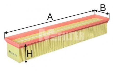 Фільтр повітряний C200/230 Kompressor W203 M111 00>02 MFILTER K 7022