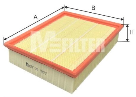 Фільтр повітряний MFILTER K703