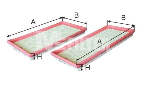 Фільтр повітряний MFILTER K70842