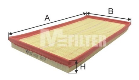 Фільтр повітряний MFILTER K7135