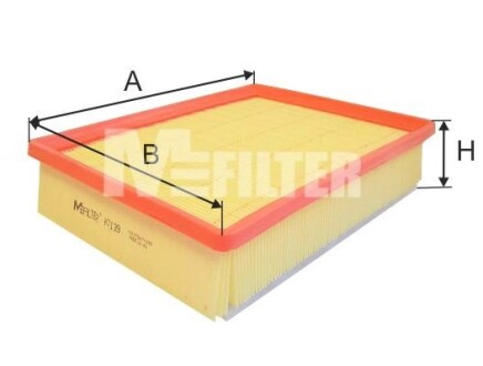 Фільтр повітряний MFILTER K7139