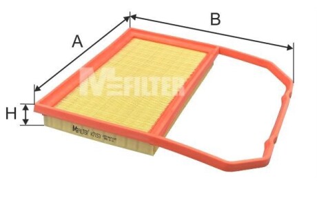Фільтр повітряний Skoda Fabia / VW Polo 1.0 i/TSI 14- MFILTER K 7153