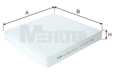 Фильтр салона Honda HR-V 15-/ Jazz 08- MFILTER K 9133