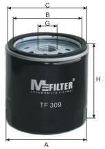 Фільтр оливний MFILTER TF309 (фото 1)