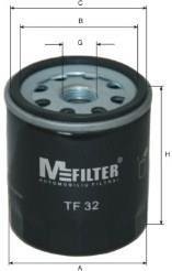 Фильтр масла Combo (бензин) >01/Aveo/Lanos/Lacetti/OPEL MFILTER TF 32