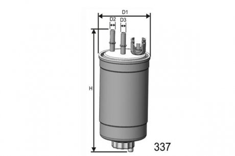 Фiльтр паливний MISFAT M412