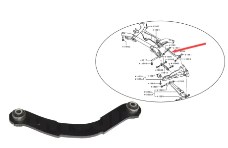 Рычаг задней подвески MITSUBISHI MN184100
