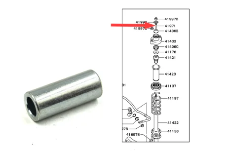 Металлическая втулка опор заднего амортизатора MITSUBISHI MR554373
