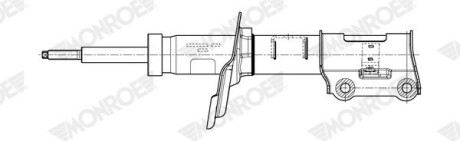 HYUNDAI Амортизатор передній правий i10 II (BA, IA) 1.0/1.2 13- MONROE G7923