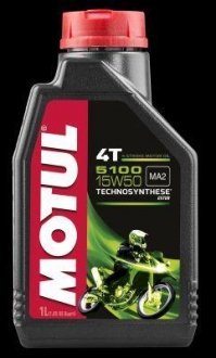 Масло для 4-х тактных двигателей, 5100 15w-50 1l MOTUL 104080