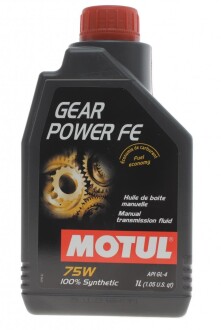 Масло трансмиссионное Gear Power FE SAE 75W, 1 л MOTUL 111148