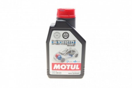 Моторне масло для гібридних автомобілів 0W20 (1л) MOTUL 333101 (фото 1)