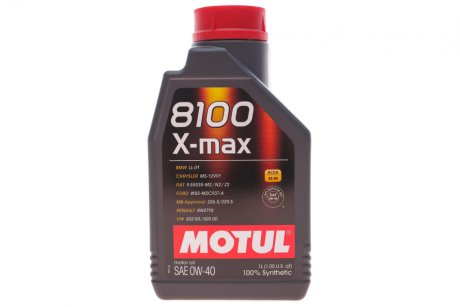 Олива моторна 8100 X-Max 0W-40 (1л) MOTUL 348201