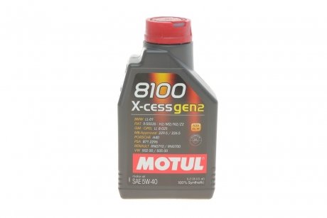 Масло 5W40 MOTUL 368201 gen2